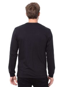 Threadfast Apparel T3000 Unisex Epic Long Sleeve T-Shirt – Black (on model back)