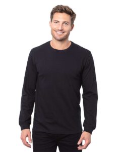Threadfast Apparel T3000 Unisex Epic Long Sleeve T-Shirt – Black (on model)