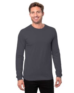 Threadfast Apparel T3000 Unisex Epic Long Sleeve T-Shirt – Graphite (on model)