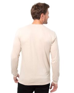 Threadfast Apparel T3000 Unisex Epic Long Sleeve T-Shirt – Natural (on model back)