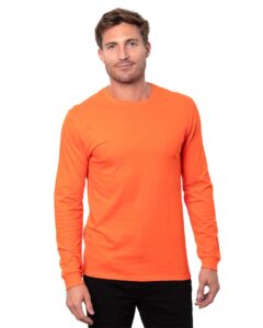Threadfast Apparel T3000 Unisex Epic Long Sleeve T-Shirt – Orange (on model)