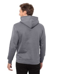 Threadfast Apparel T2000 Unisex Epic Fleece Pullover Hooded Sweatshirt – Charcoal (on model back)