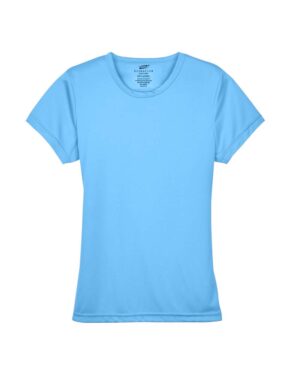 UltraClub 8420L Women’s Cool & Dry Sport Performance Interlock T-shirt – Columbia Blue