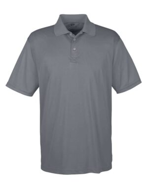 UltraClub 8425 Men’s Cool & Dry Sport Performance Interlock Polo – Charcoal