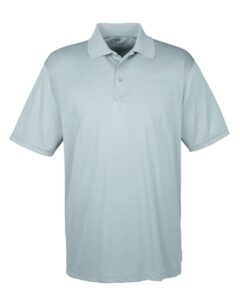 UltraClub 8425 Men’s Cool & Dry Sport Performance Interlock Polo – Grey