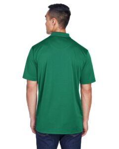 UltraClub 8405 Men’s Cool & Dry Sport Polo – Forest Green (on model back)