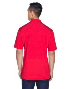 UltraClub 8405 Men’s Cool & Dry Sport Polo – Red (on model back)
