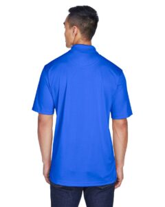 UltraClub 8405 Men’s Cool & Dry Sport Polo – Royal (on model back)