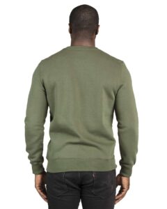 Threadfast Apparel 320C Unisex Ultimate Crewneck Sweatshirt – Army (on model back)