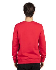 Threadfast Apparel 320C Unisex Ultimate Crewneck Sweatshirt – Red (on model back)