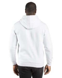 Threadfast Apparel 320H Unisex Ultimate Fleece Pullover Hooded Sweatshirt – White (on model back)
