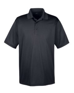 UltraClub 8610 Men’s Cool & Dry 8-Star Elite Performance Interlock Polo – Black