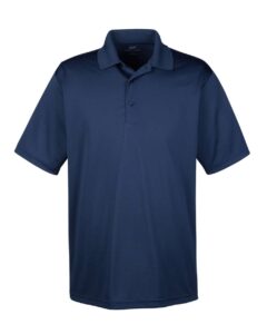 UltraClub 8610 Men’s Cool & Dry 8-Star Elite Performance Interlock Polo – Navy