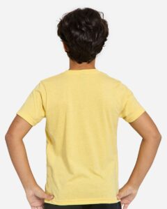 Threadfast Apparel T1000B Youth Epic Cotton T-Shirt – Bright Yellow (on model back)