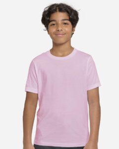 Threadfast Apparel T1000B Youth Epic Cotton T-Shirt – Light Pink (on model)