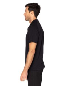 Threadfast Apparel 382PL Men’s Impact Polo – Black (on model side)