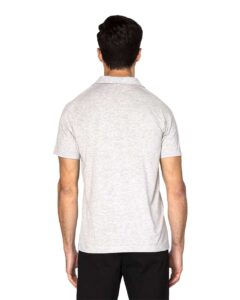 Threadfast Apparel 382PL Men’s Impact Polo – Heather Grey (on model back)