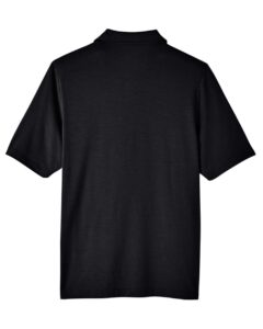 North End NE100 Men’s JAQ Snap-Up Stretch Performance Polo – Black (back)