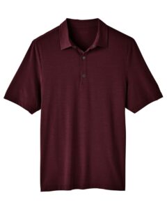 North End NE100 Men’s JAQ Snap-Up Stretch Performance Polo – Burgundy