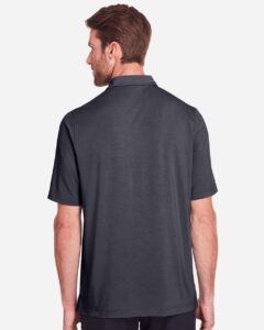 North End NE100 Men’s JAQ Snap-Up Stretch Performance Polo – Carbon (on model back)