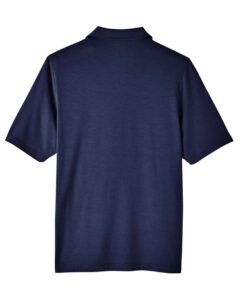 North End NE100 Men’s JAQ Snap-Up Stretch Performance Polo – Classic Navy (back)