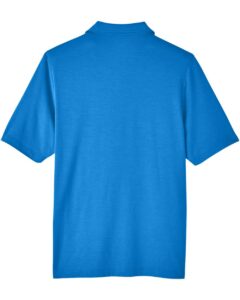 North End NE100 Men’s JAQ Snap-Up Stretch Performance Polo – Light Nautical Blue (back)