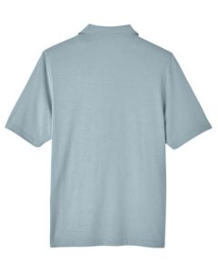 North End NE100 Men’s JAQ Snap-Up Stretch Performance Polo – Opal Blue (back)