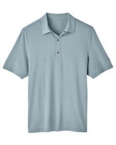 North End NE100 Men’s JAQ Snap-Up Stretch Performance Polo – Opal Blue