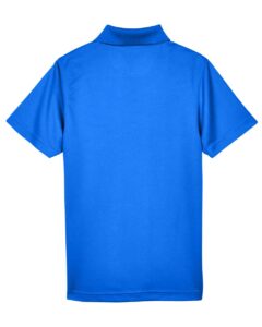 UltraClub 8210Y Youth Cool & Dry Mesh Piqué Polo – Royal (back)