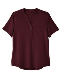 North End NE100W Women’s JAQ Snap-Up Stretch Performance Polo – Burgundy