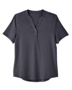 North End NE100W Women’s JAQ Snap-Up Stretch Performance Polo – Carbon