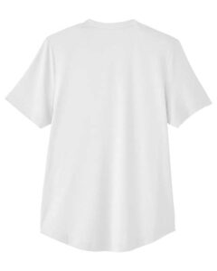 North End NE100W Women’s JAQ Snap-Up Stretch Performance Polo – White (back)