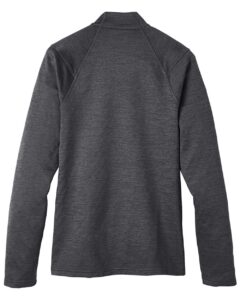 North End NE712 Men’s Flux 2.0 Full-Zip Jacket – Black Heather/ Carbon (back)