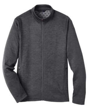 North End NE712 Men’s Flux 2.0 Full-Zip Jacket – Black Heather/ Carbon