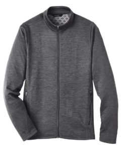 North End NE712 Men’s Flux 2.0 Full-Zip Jacket – Carbon Heather/ Black
