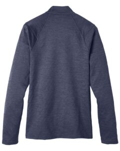 North End NE712 Men’s Flux 2.0 Full-Zip Jacket – Classic Navy Heather/ Carbon (back)