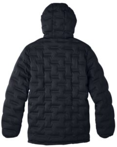 North End NE708 Men’s UTK SubDown Loft Puffer Jacket – Black/ Carbon (back)