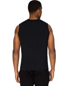 Threadfast Apparel 382T Unisex Impact Tank Top – Black (on model back)