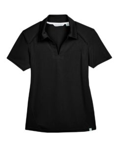 North End 78632 Women’s Recycled Polyester Performance Pique Polo – Black