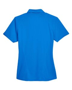 North End 78632 Women’s Recycled Polyester Performance Pique Polo – Light Nautical Blue (back)
