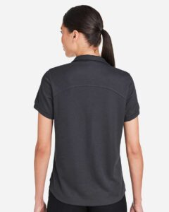 North End NE112W Women’s Express Tech Performance Polo – Carbon (on model back)