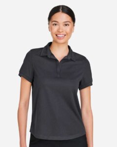 North End NE112W Women’s Express Tech Performance Polo – Carbon (on model)