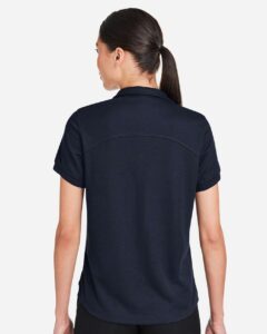North End NE112W Women’s Express Tech Performance Polo – Classic Navy (on model back)