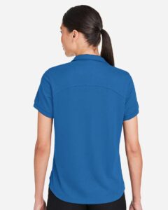 North End NE112W Women’s Express Tech Performance Polo – Light Nautical Blue (on model back)