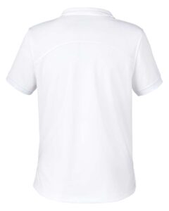 North End NE112W Women’s Express Tech Performance Polo – White (back)