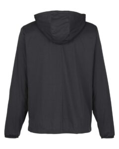 North End NE75 Men’s Network Lightweight Jacket – Black Heather (back)