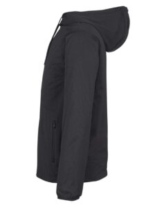 North End NE75 Men’s Network Lightweight Jacket – Black Heather (side)