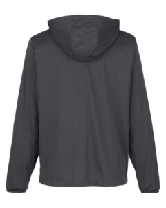 North End NE75 Men’s Network Lightweight Jacket – Carbon Heather (back)