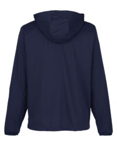 North End NE75 Men’s Network Lightweight Jacket – Classic Navy Heather (back)