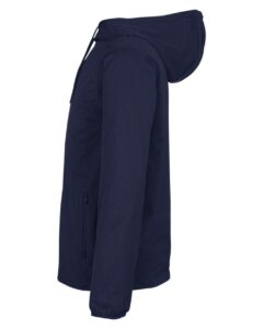 North End NE75 Men’s Network Lightweight Jacket – Classic Navy Heather (side)